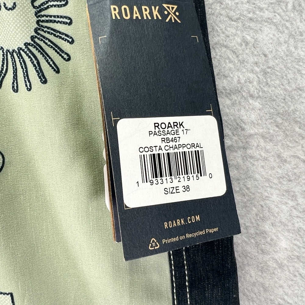 Roark Board Shorts Mens 38 Green Passage Costa Chapporal Swim Trunks 17" Outseam - Picture 2 of 8